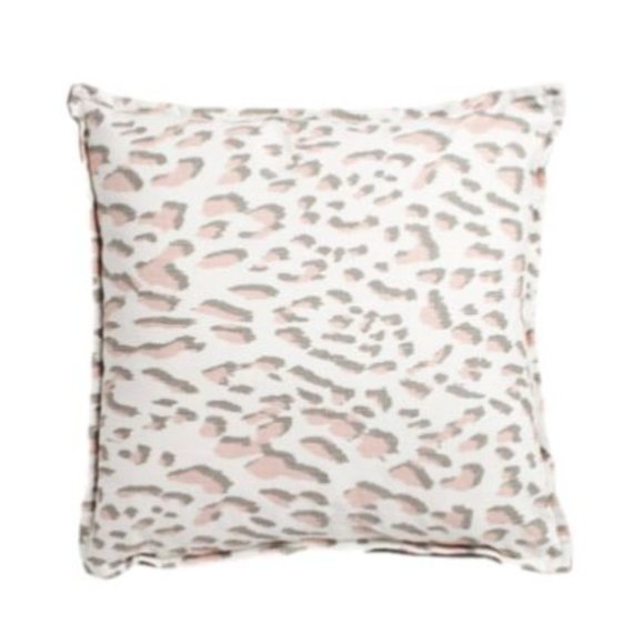 Canaan Lawson Animal Print Pillow in Blush 20" X 20" NWT Accent Decor Couch - Picture 2 of 2